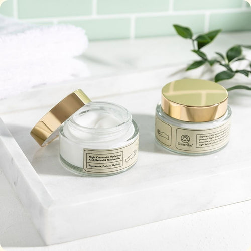 Organic Anti-Aging Night Cream Hyaluronic Acid, Retinol & Niacinamide