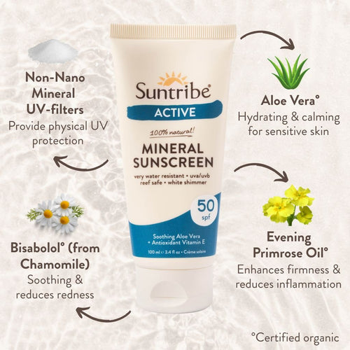 Active Organic Mineral Sunscreen SPF 50