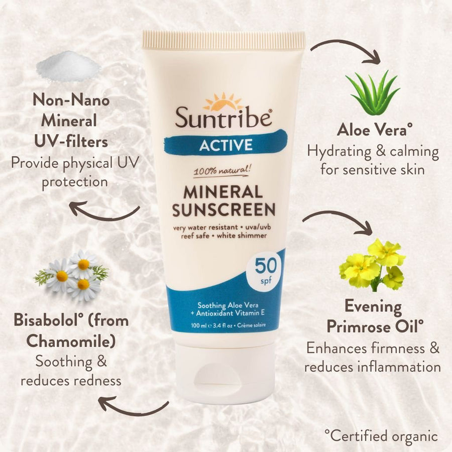Active Organic Mineral Sunscreen SPF 50
