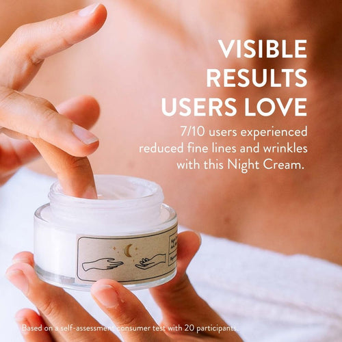 Crema Notte Anti-Età Organica Acido Ialuronico, Retinolo & Niacinamide