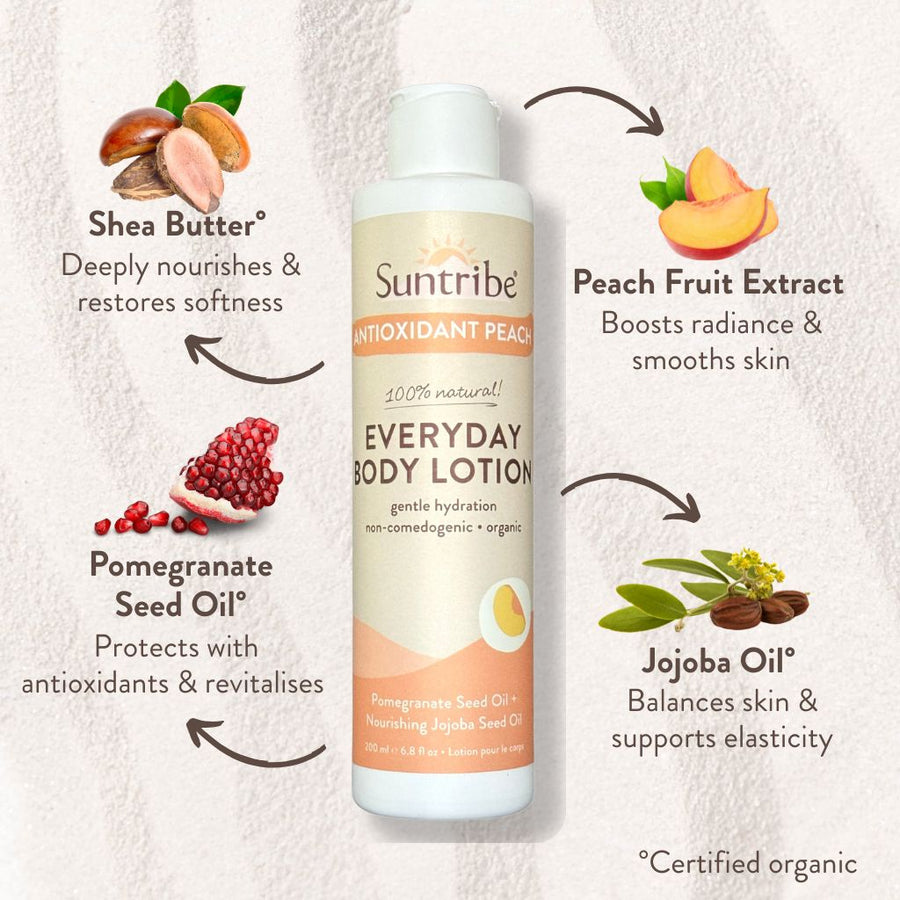Organic Everyday Body Lotion Antioxidant Peach