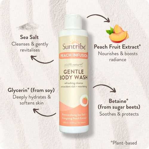 Natural Gentle Body Wash Peach Infusion