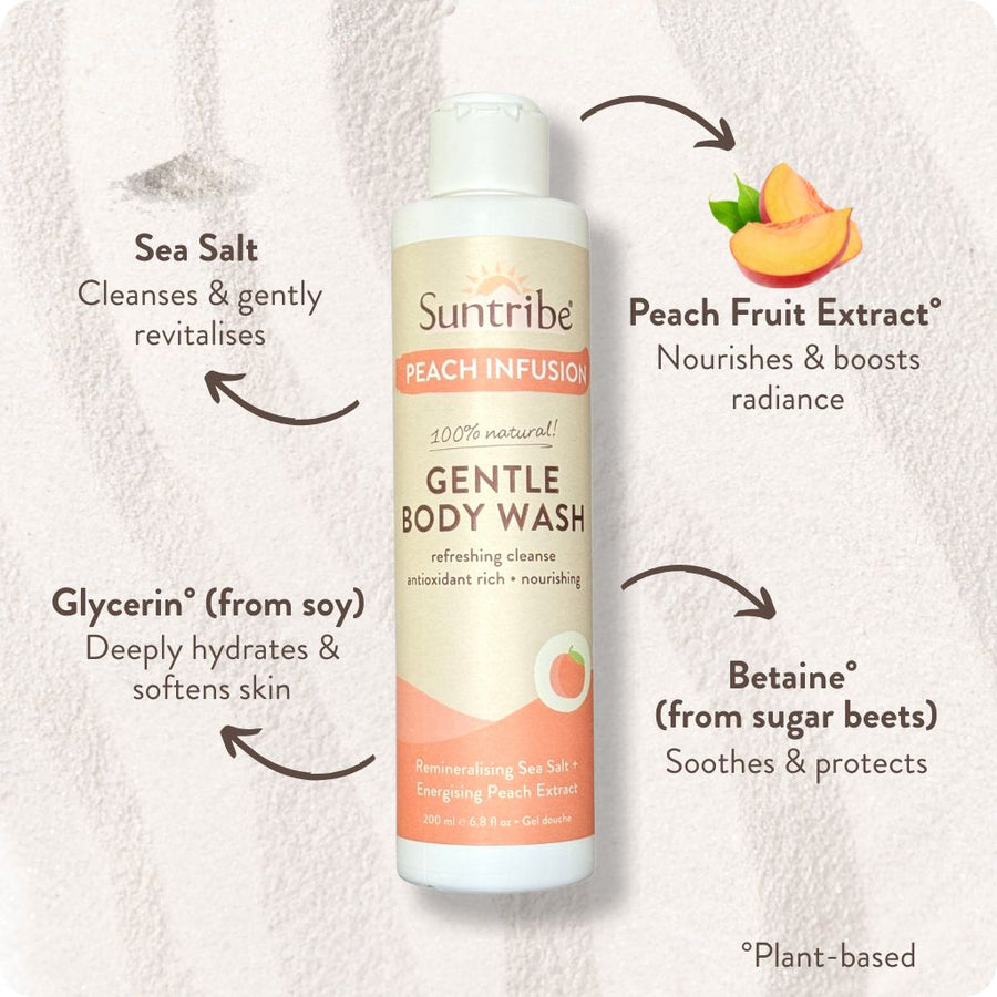 Natural Gentle Body Wash Peach Infusion