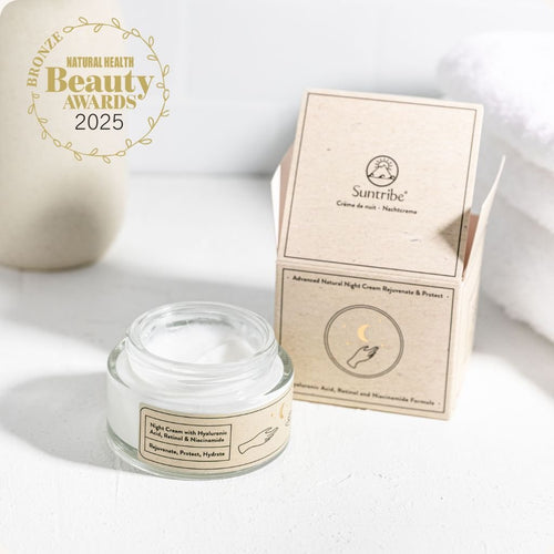 Organic Anti-Aging Night Cream Hyaluronic Acid, Retinol & Niacinamide