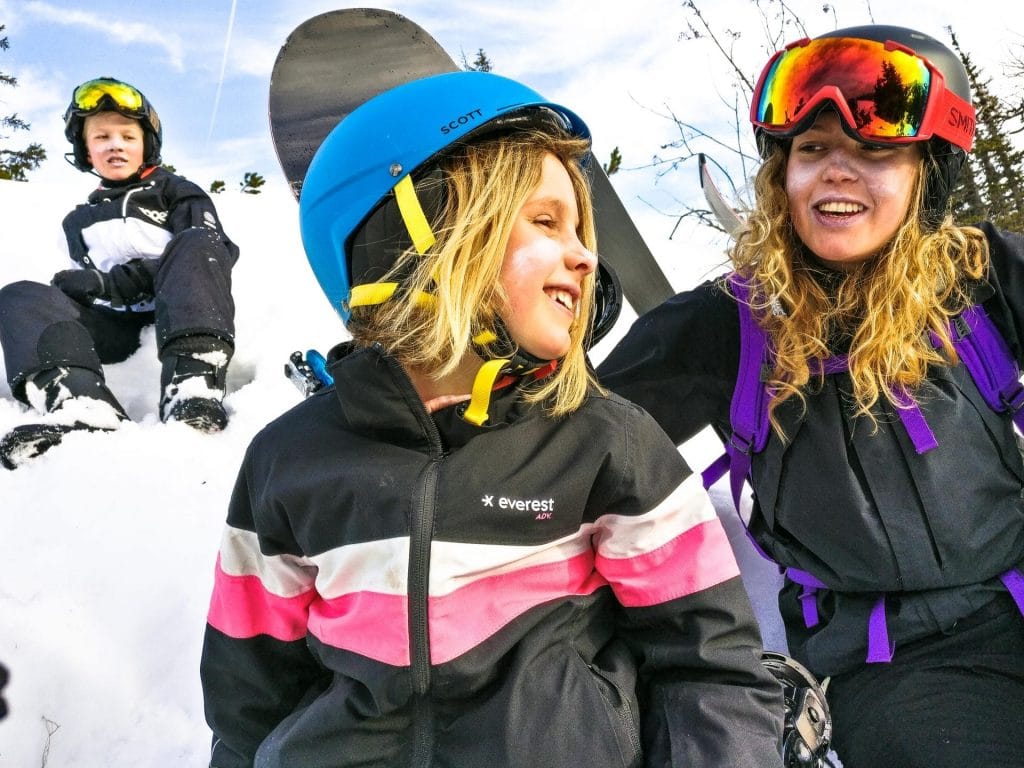 Snowboarding in the Swiss Alps